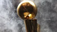 nba trophy photo